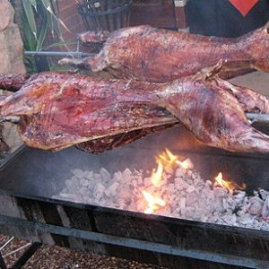 Lambs on Spit