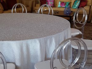 Dining Tables, Chairs, Linen Rental