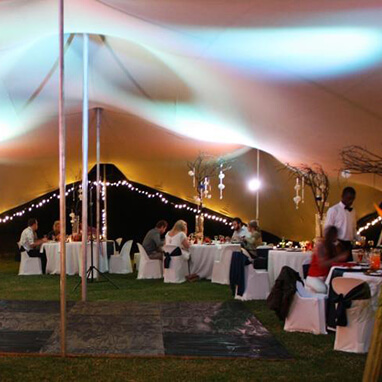Stretch Tents, Par Can and Fairy Lighting