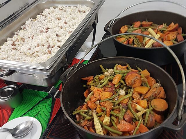 Veggie Potjie, Buttered Samp